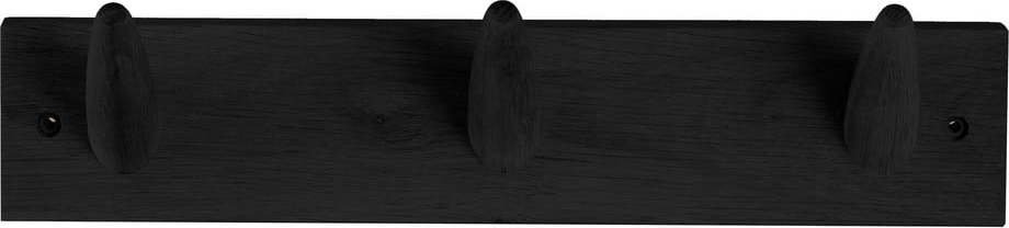 Černý věšák na oblečení z dubového dřeva
