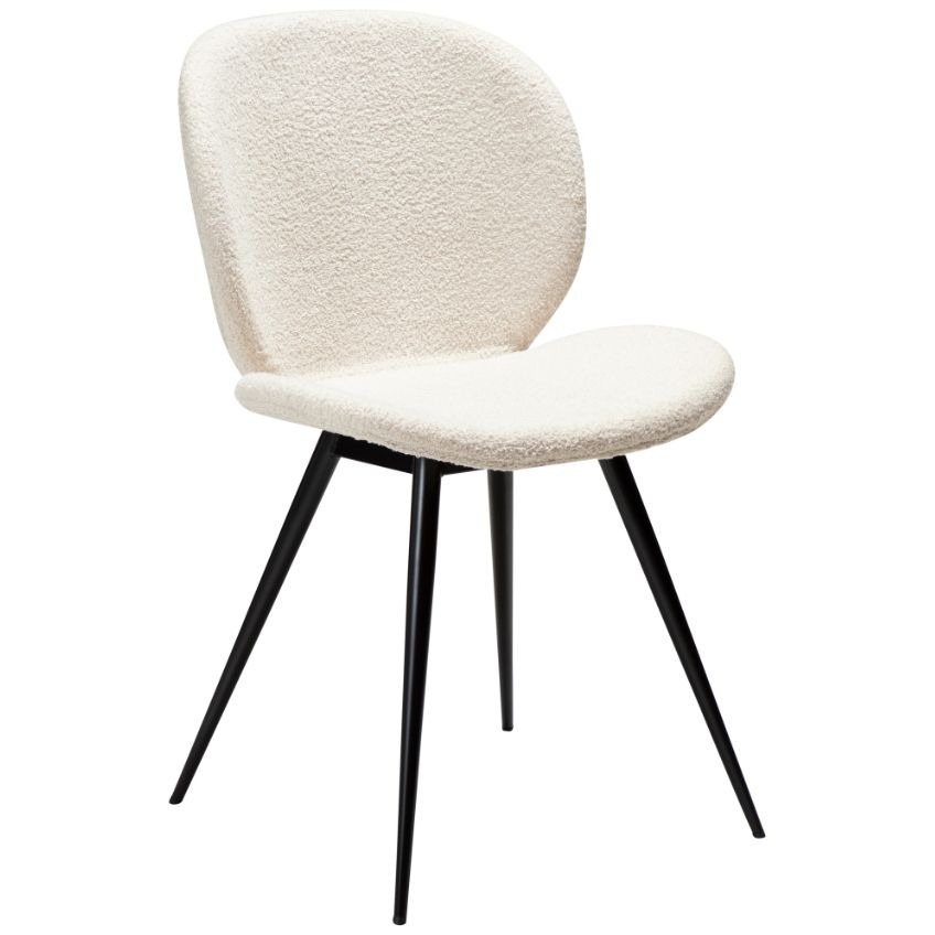 ​​​​​Dan-Form Bílá látková jídelní židle