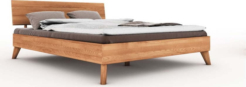 Dvoulůžková postel z bukového dřeva 160x200 cm