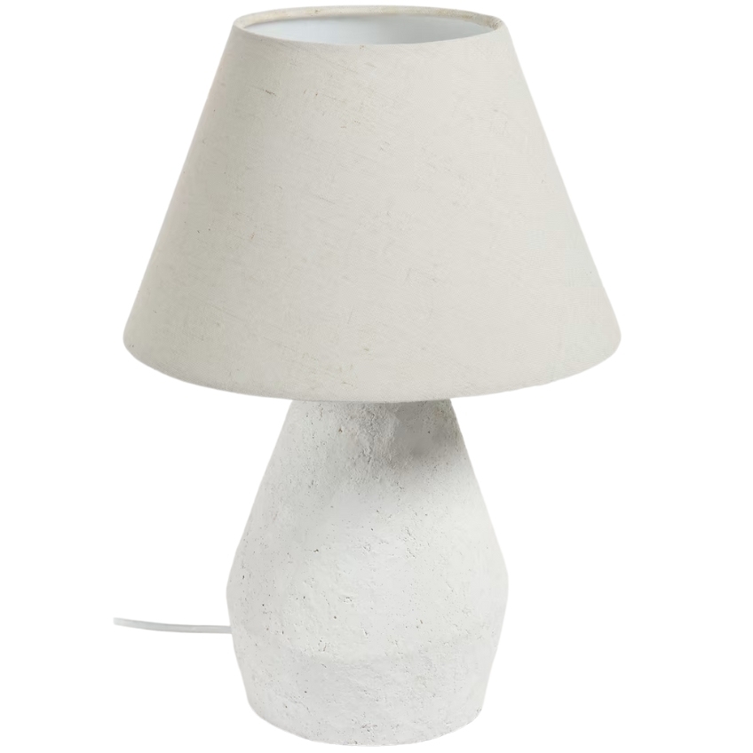 Bílá stolní lampa Kave Home Noara