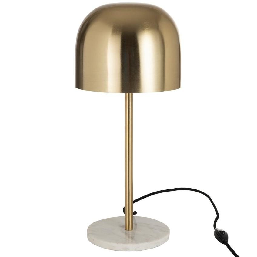 Zlatá mosazná stolní lampa J-Line