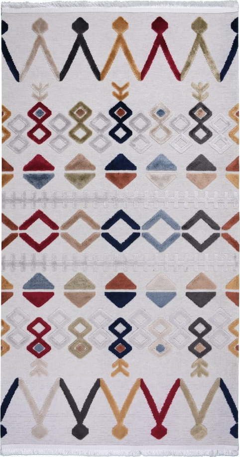 Béžový koberec s příměsí bavlny