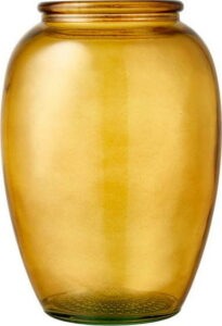 Žlutá skleněná váza Bitz