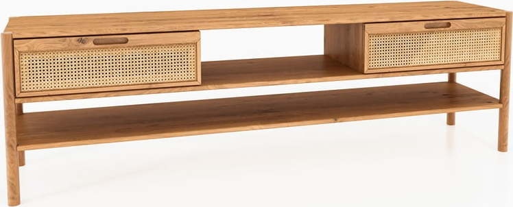 TV stolek z dubového dřeva 204x64 cm