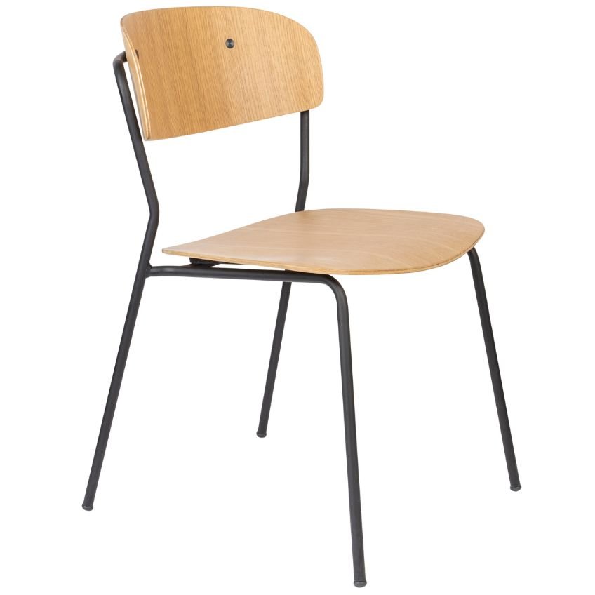 White Label Dřevěná jídelní židle