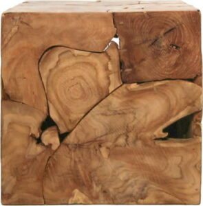 Příruční stolek z neopracovaného teakového dřeva HSM collection