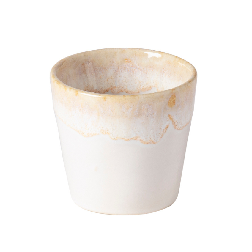 Bílo béžový kameninový šálek na espresso COSTA