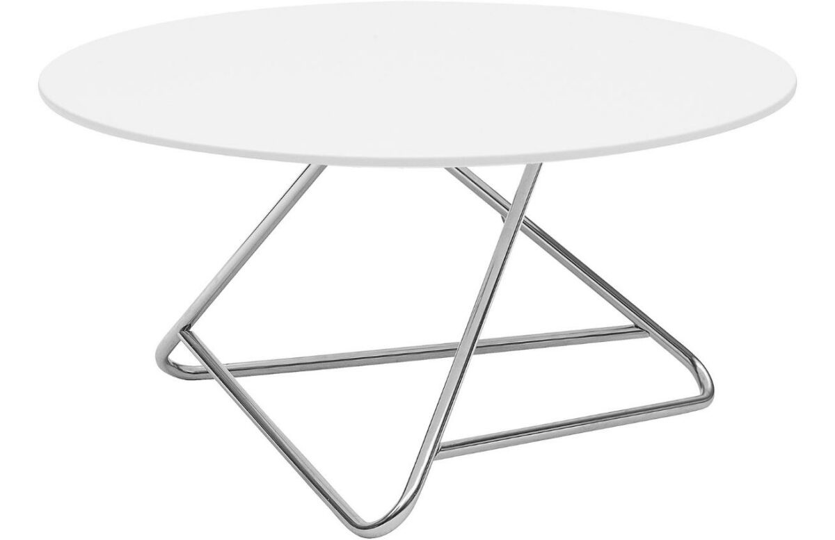 Bílý lakovaný konferenční stolek Softline Tribeca 75