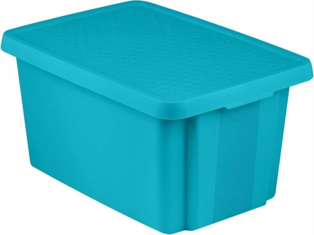 Modrý úložný box s víkem Curver