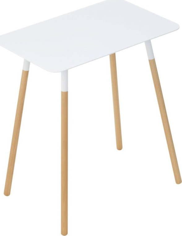 Bílý odkládací stolek YAMAZAKI