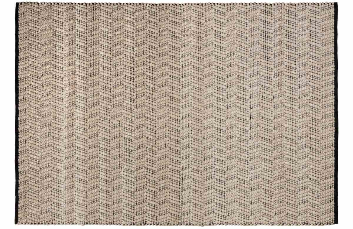 Hnědý vlněný koberec Kave Home Neida