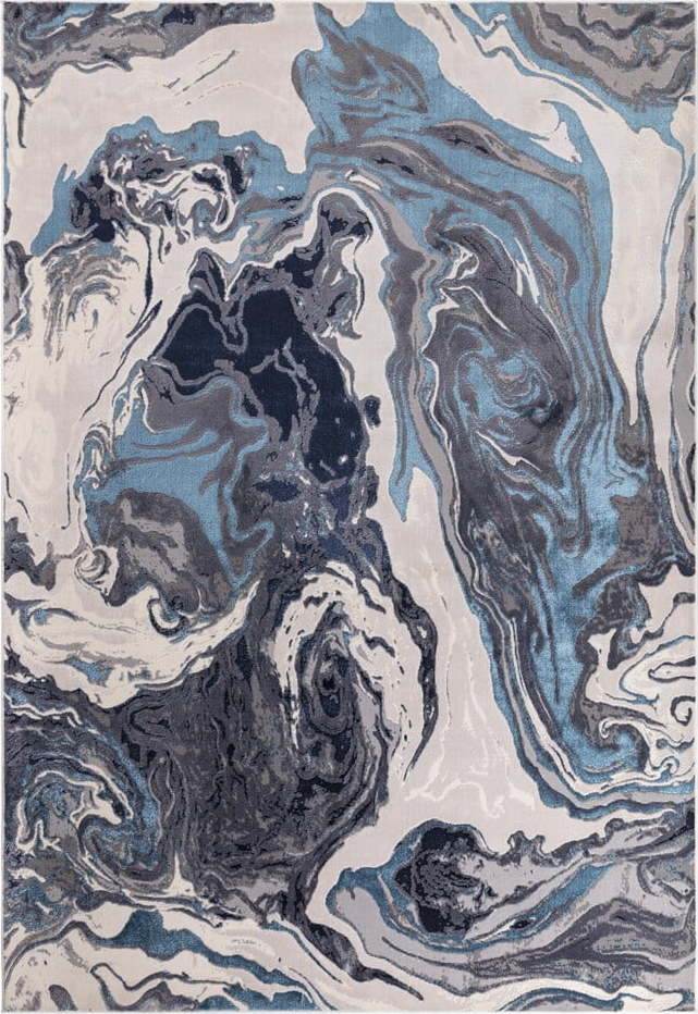 Modrý koberec 150x80 cm Aurora