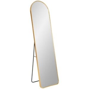 Nordic Living Zlaté kovové stojací zrcadlo