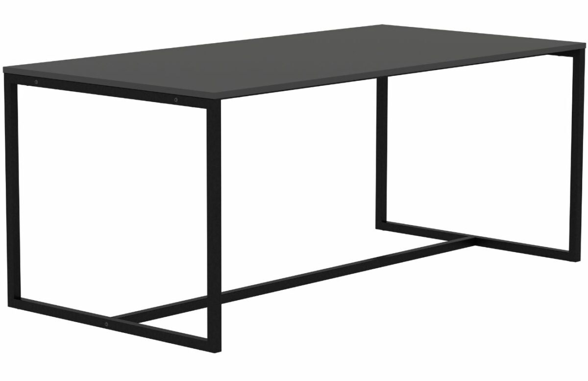 Matně černý lakovaný jídelní stůl Tenzo Lipp