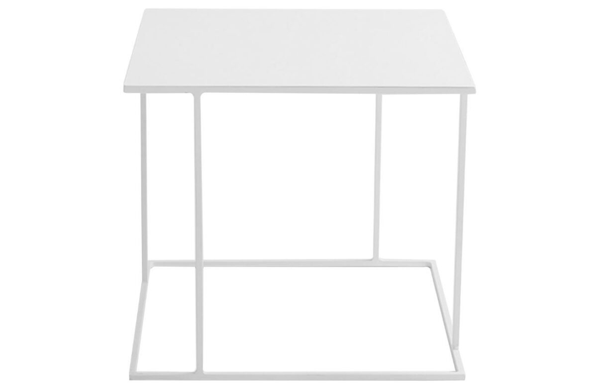 Nordic Design Bílý kovový konferenční stolek Valter
