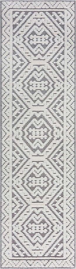 Šedý pratelný koberec běhoun 60x218 cm Verve
