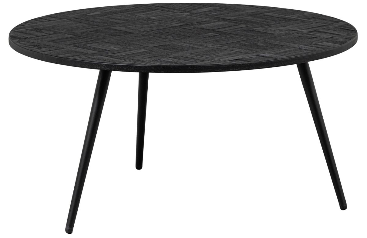 Hoorns Černý teakový konferenční stolek