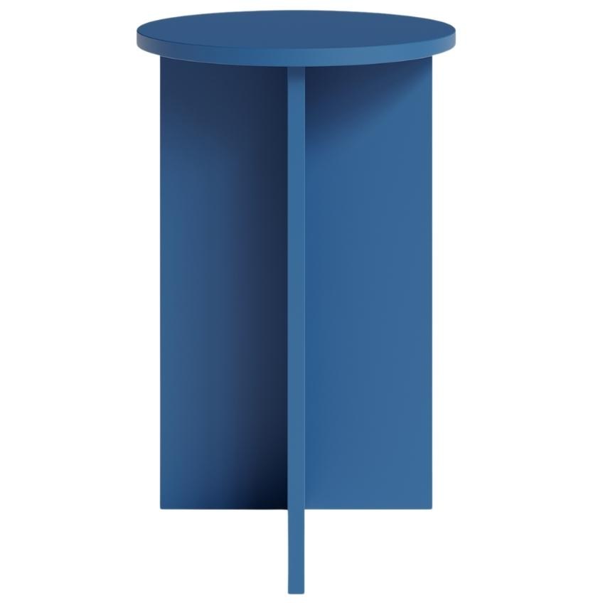 Modrý vysoký odkládací stolek MOJO