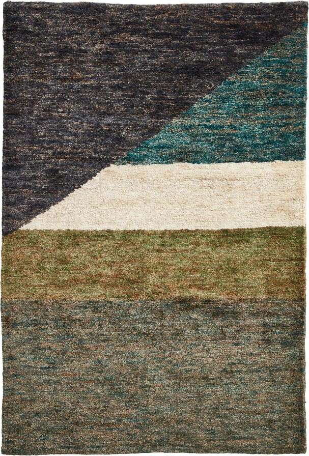 Zelený koberec 170x120 cm