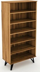 Knihovna z dubového dřeva 91x185 cm