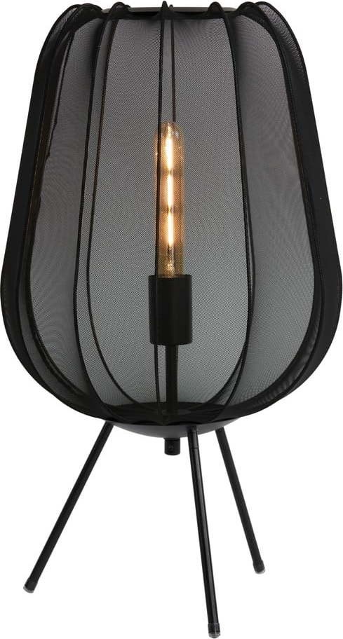 Černá stolní lampa (výška 60 cm) Plumeria