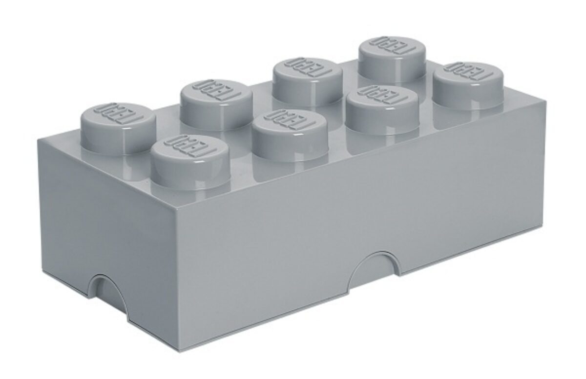 Světle šedý úložný box LEGO® Smart