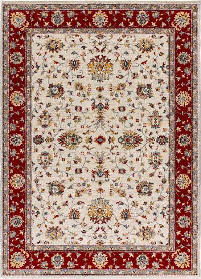 Červeno-krémový koberec 160x230 cm Classic