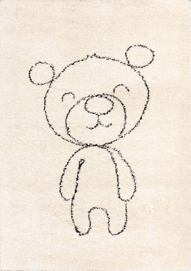 Béžový antialergenní dětský koberec 230x160 cm Teddy