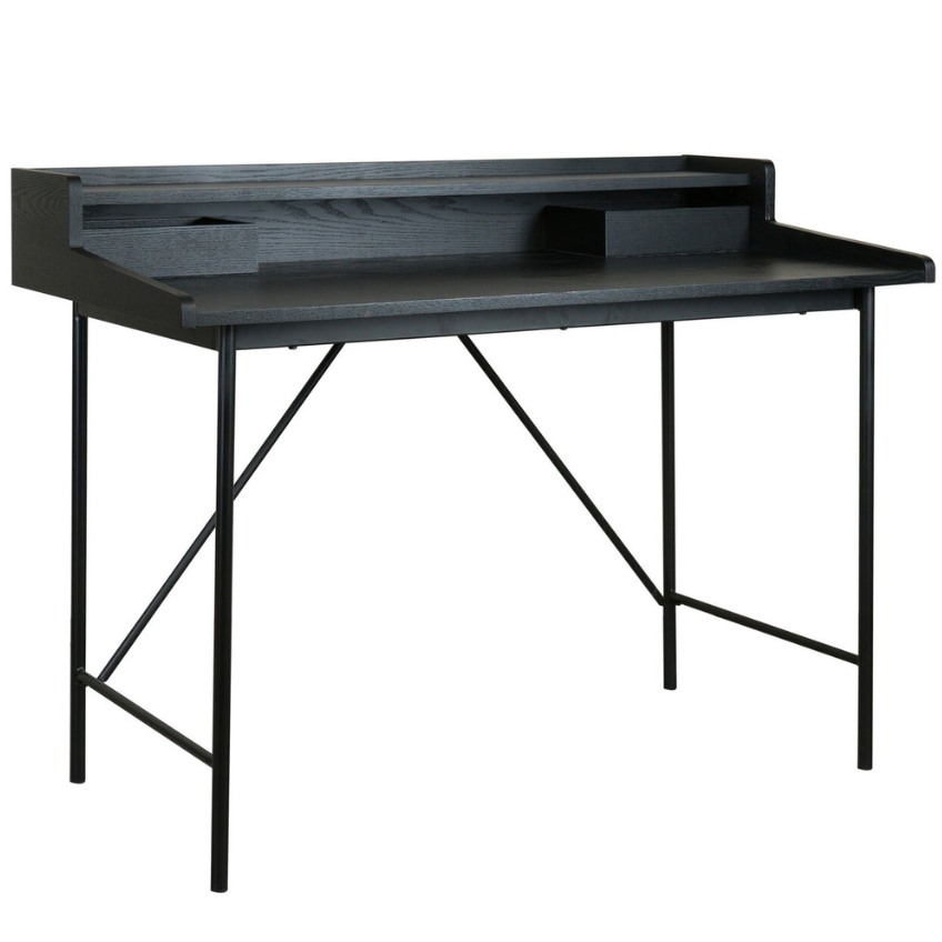 Černý dřevěný psací stůl Quax Hai-No-Ki