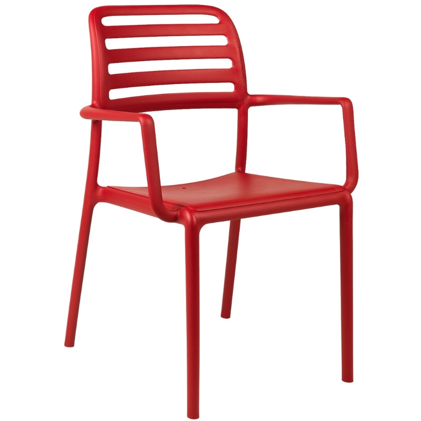 Nardi Červená plastová zahradní židle