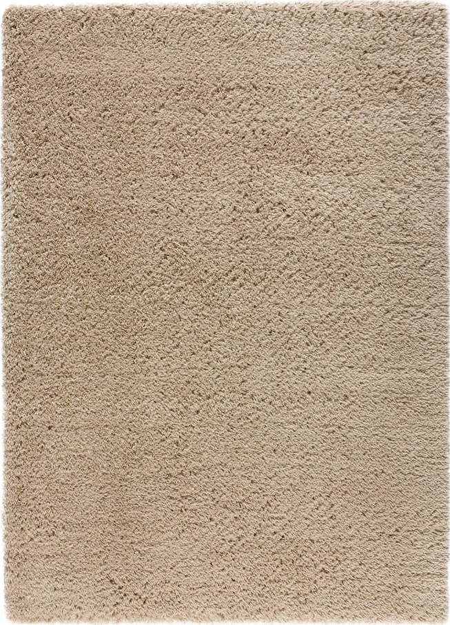 Béžový koberec 290x200 cm Shaggy Reciclada