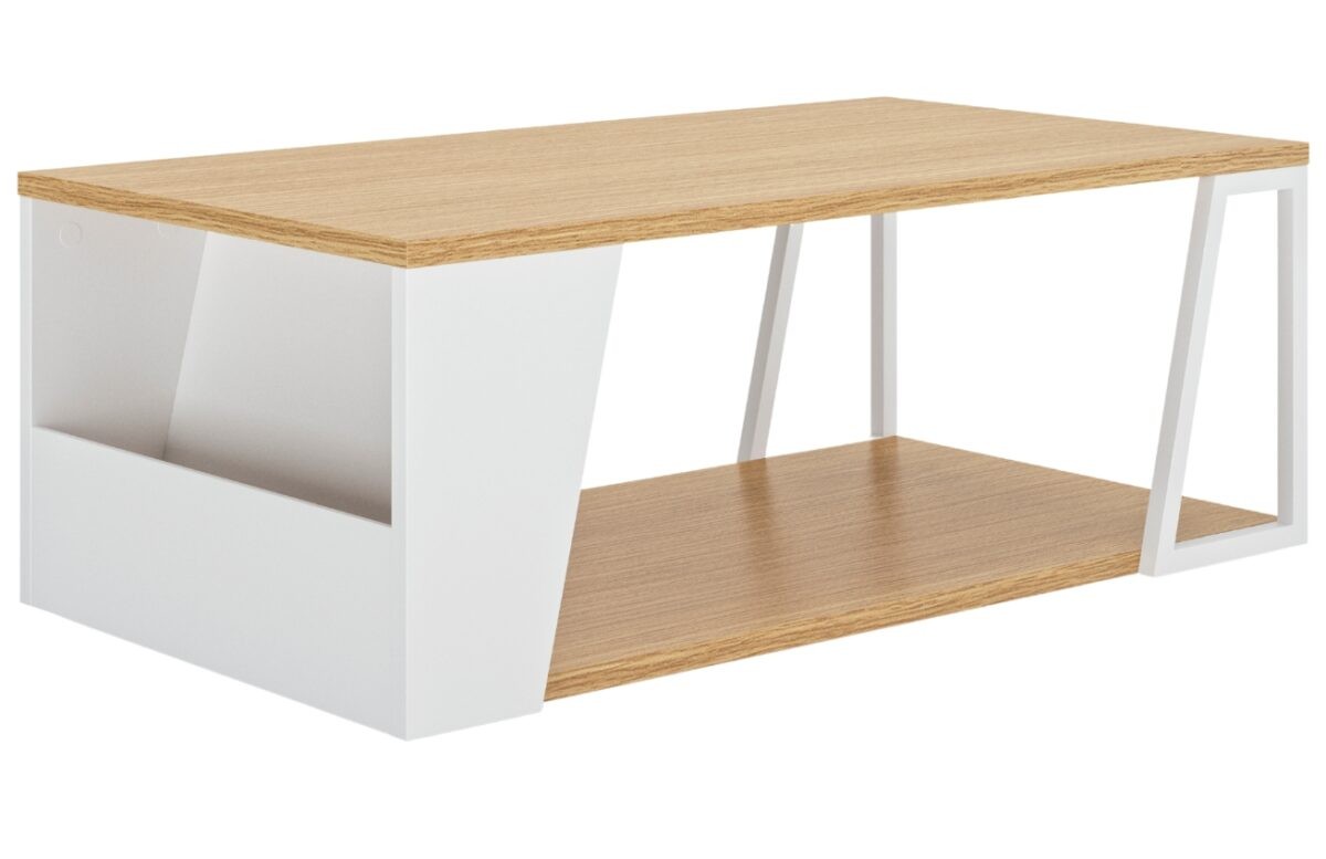 Bílý dubový konferenční stolek TEMAHOME Albi