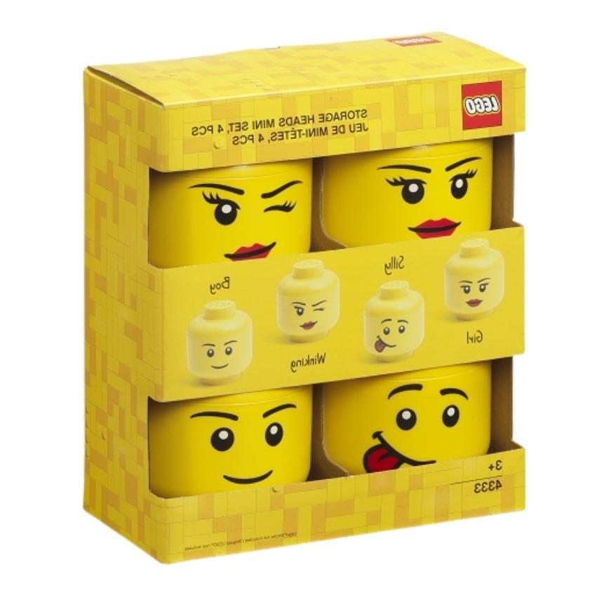 Set čtyř žlutých úložných boxů