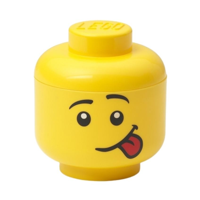 Žlutý úložný box ve tvaru hlavy LEGO® Silly mini 12