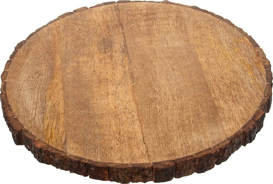 Servírovací dřevěný tác ø 39 cm