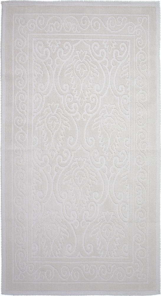 Krémový bavlněný koberec Vitaus