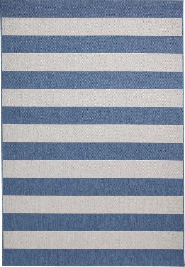 Modrý/béžový venkovní koberec 170x120 cm Santa