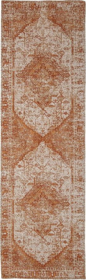 Oranžový koberec běhoun 245x75 cm