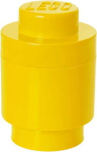 Žlutý úložný kulatý box LEGO®, ⌀ 12,5 cm