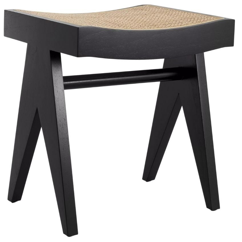 Černá dřevěná stolička Eichholtz Arnaud 43