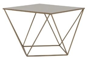 Nordic Design Zlatý kovový konferenční stolek Deryl