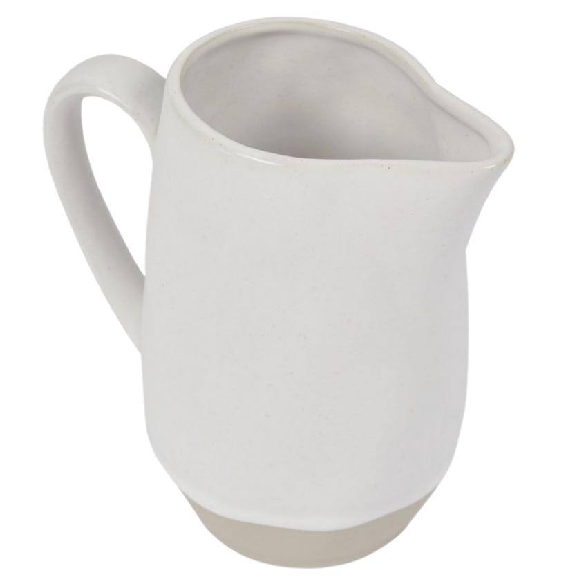 Bílý porcelánový džbán na mléko Kave