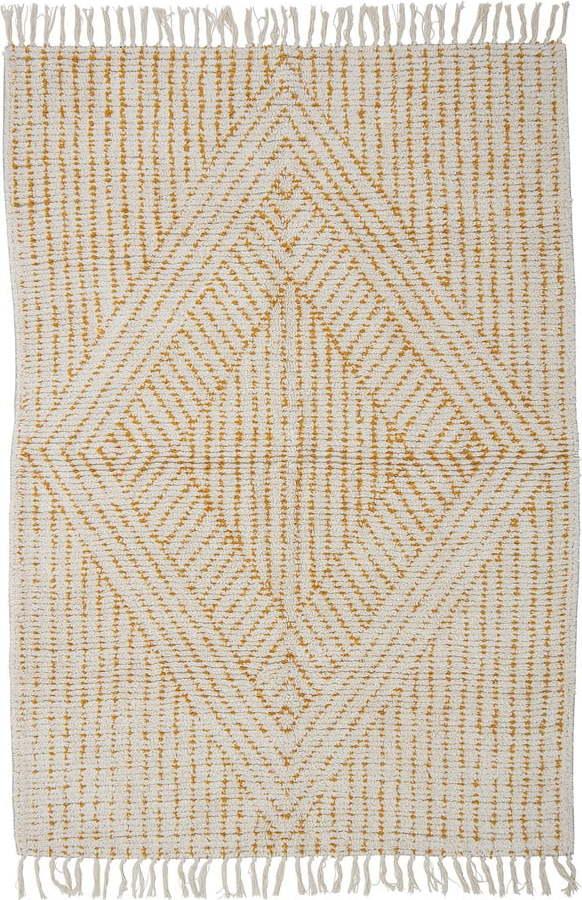 Žluto-bílý koberec 180x120 cm Stephi
