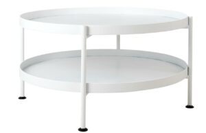 Nordic Design Bílý kovový konferenční stolek Nollan