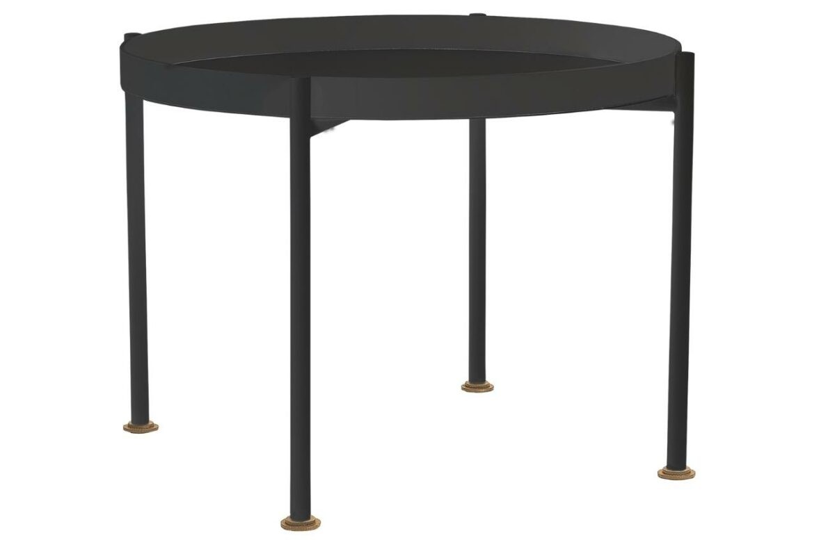 Nordic Design Černý kovový konferenční stolek