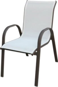 Černobílá zahradní židle Clasic –
