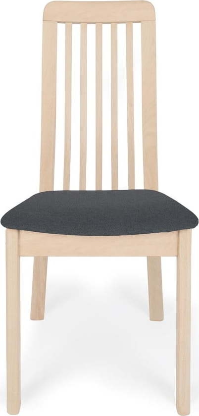 Černá/přírodní jídelní židle z bukového dřeva