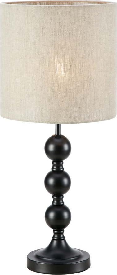 Černo-béžová stolní lampa (výška 57 cm)