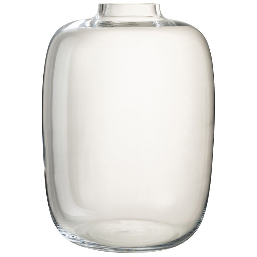 Čirá skleněná váza J-Line Clot
