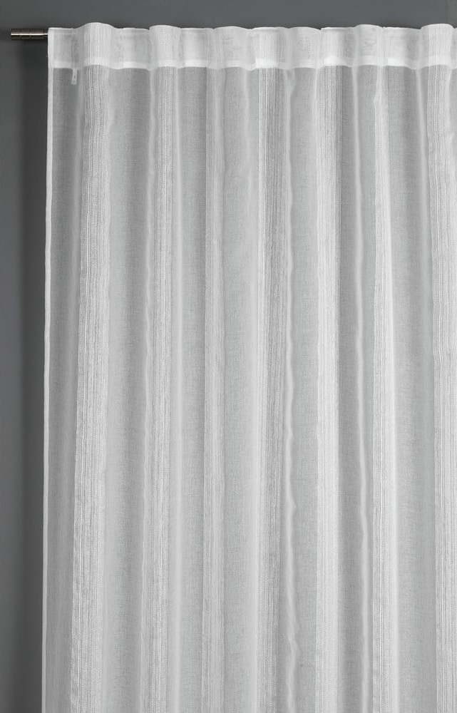 Bílá záclona 245x140 cm